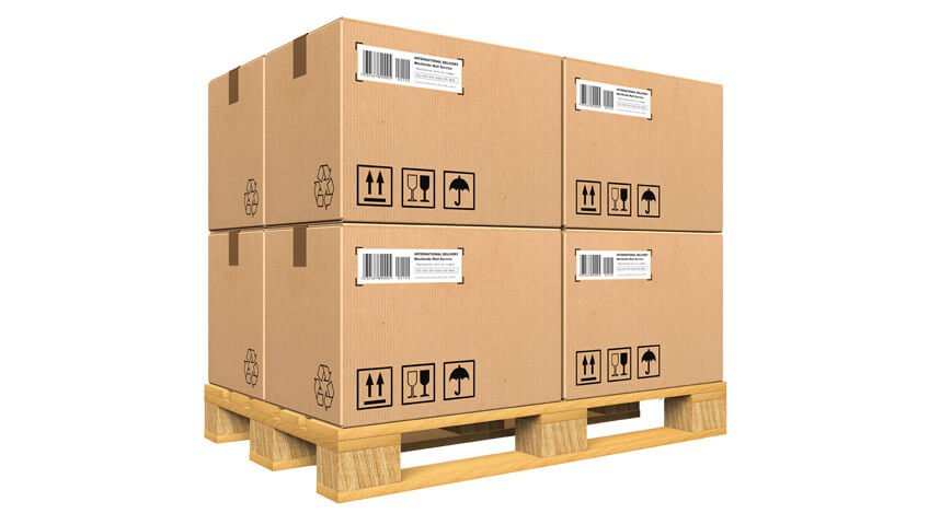 Palletize the packaging