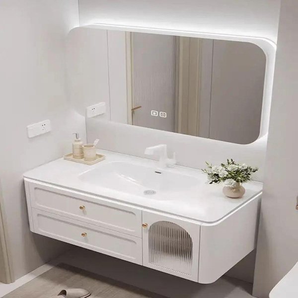 Ceramic Bathroom Vanities with Mirrors